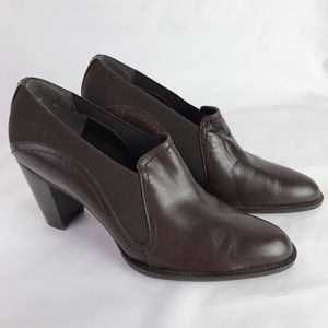 Stuart Weitzman Leather Heel Shootie Bootie Shoes